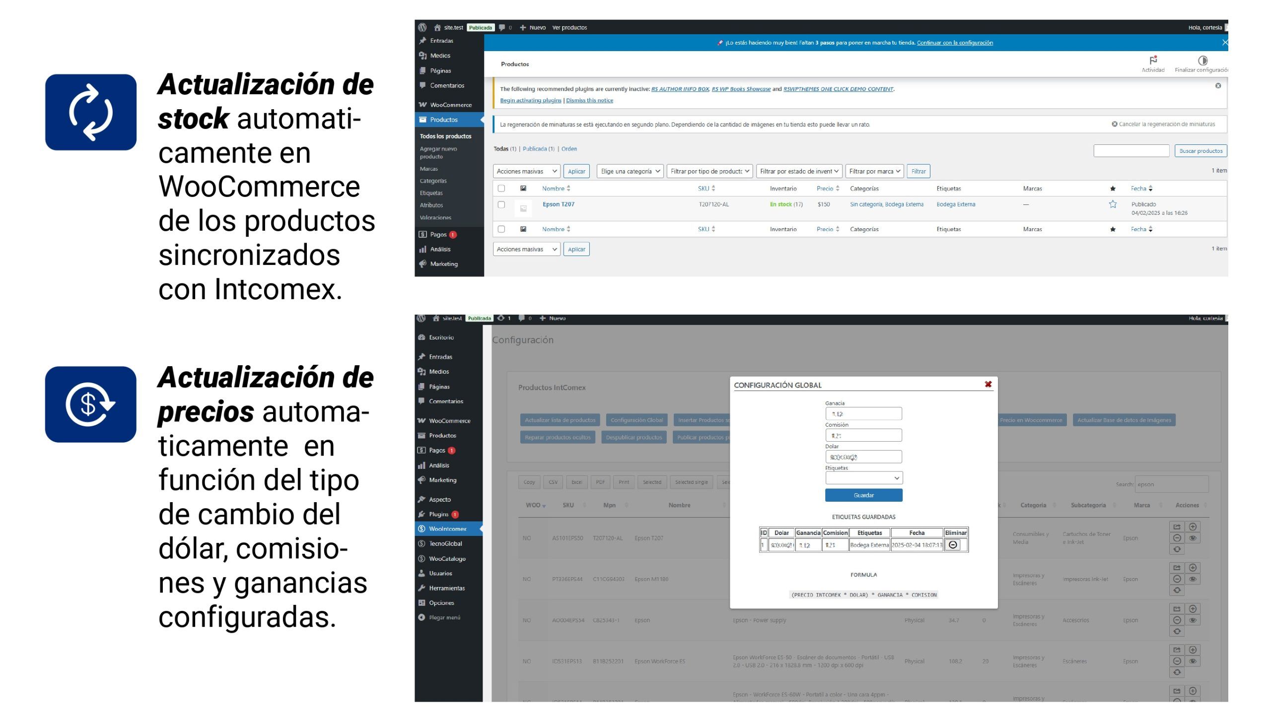 Plugins WooIntcomex - Integración de Intcomex con Woocommerce - Imagen 6